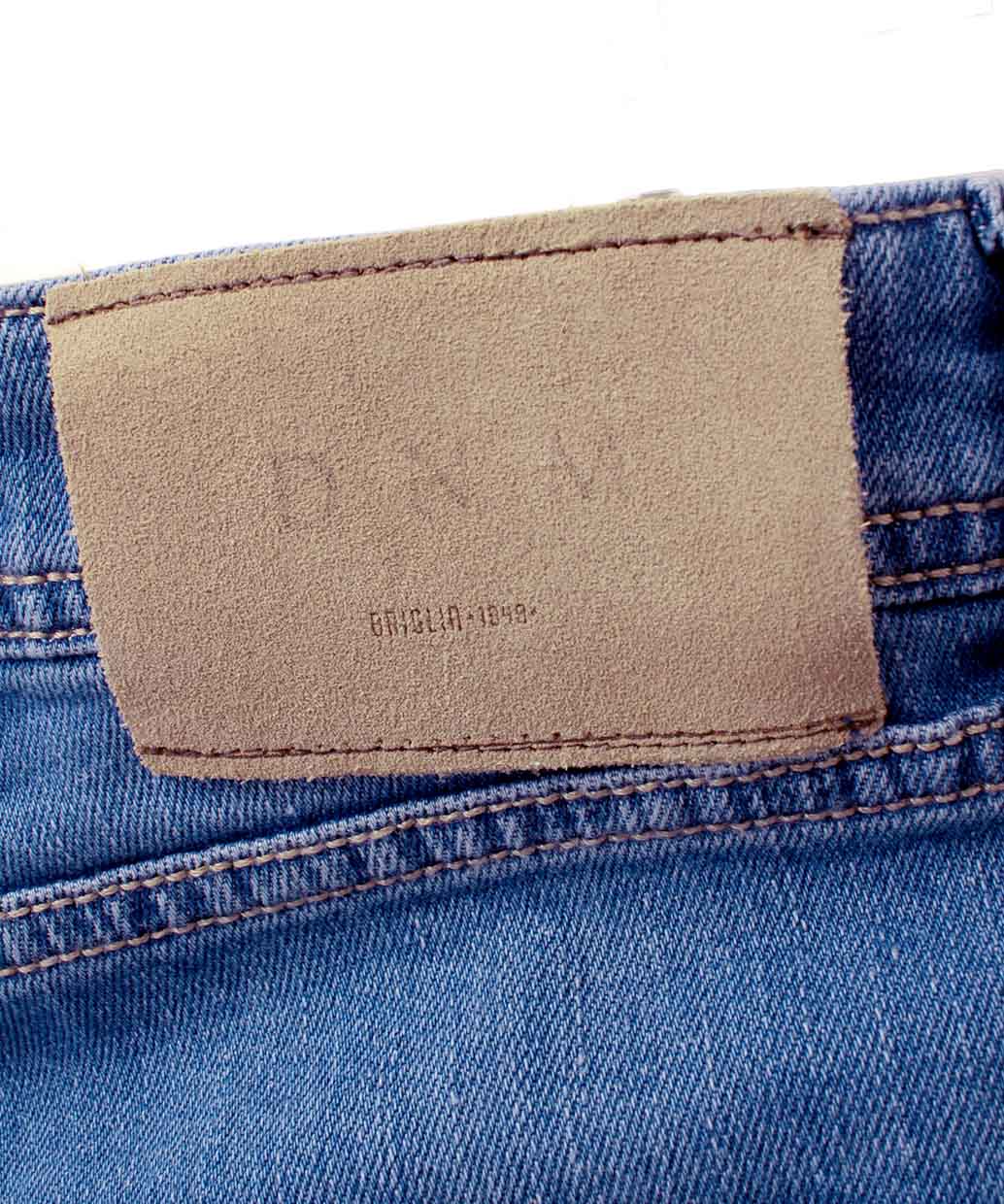 BRIGLIA 1949 RIBOT コットンストレッチ スリムデニムパンツ