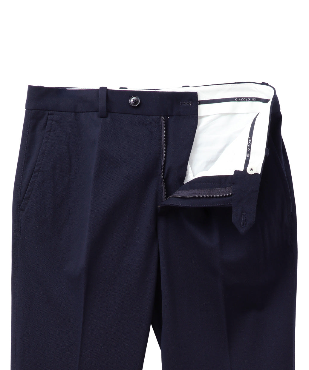 CIRCOLO 1901 コットンストレッチ ノープリーツ パンツ