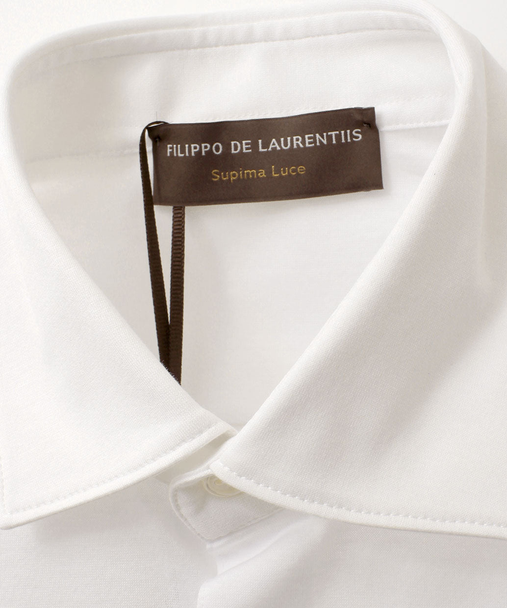 FILIPPO DE LAURENTIIS スーピマコットン レギュラーカラー ジャージ シャツ【B.R.CHANNELご紹介モデル】
