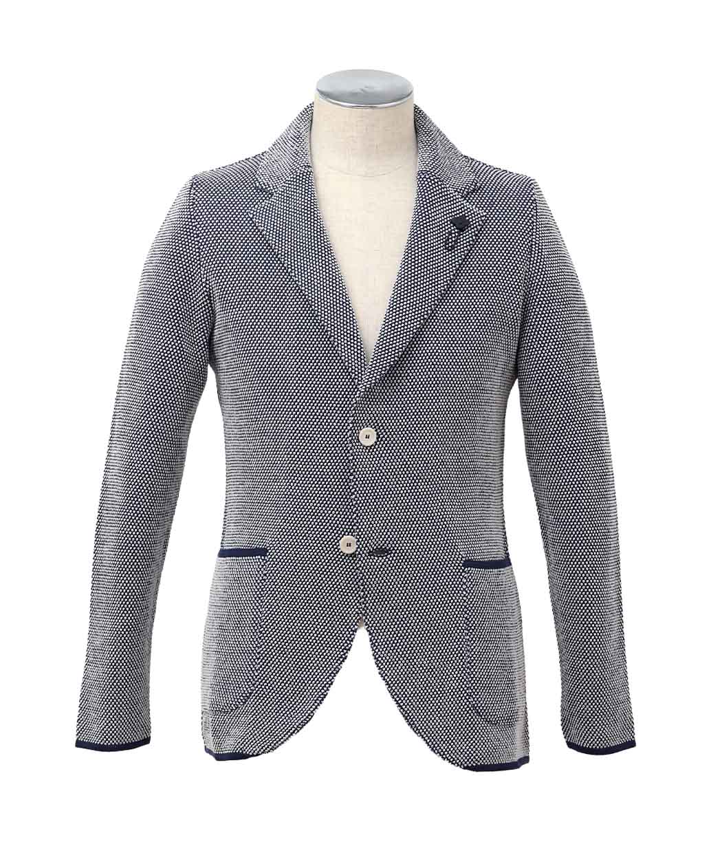 LARDINI コットン ニットジャケット