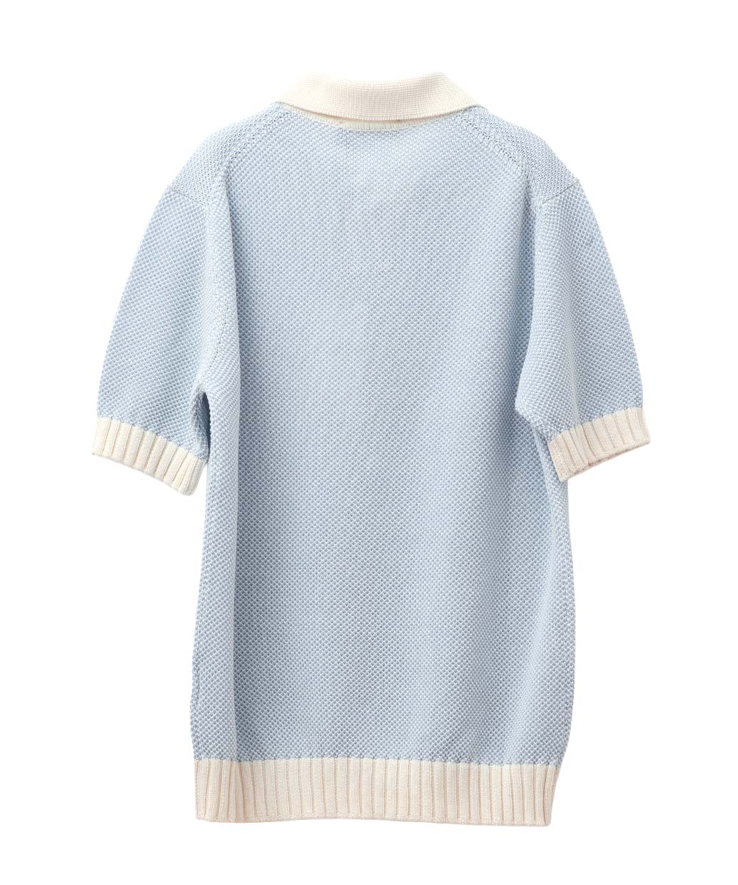 FILIPPO DE LAURENTIIS コットン スキッパー 配色ニットポロ