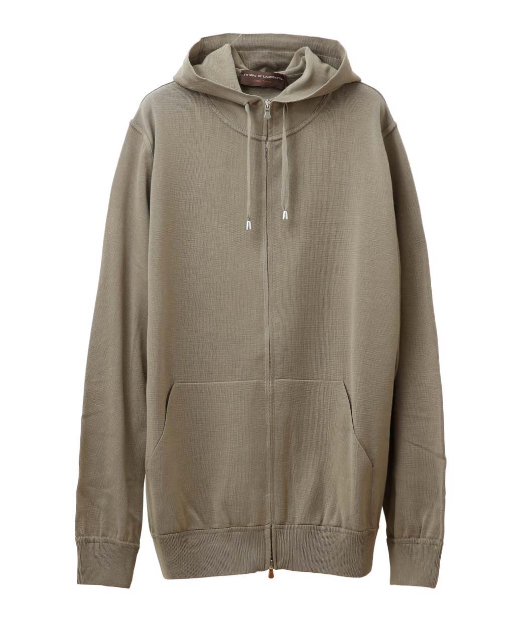 FILIPPO DE LAURENTIIS クレープコットン ジップパーカー