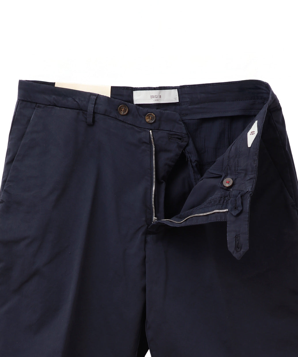 BRIGLIA 1949 GARDA コットンストレッチ ノープリーツ ショーツ