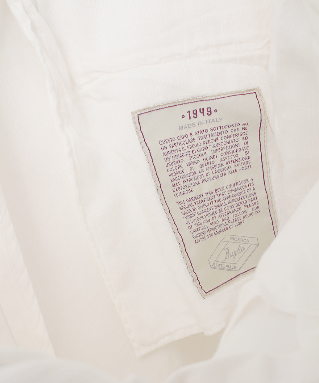 BRIGLIA 1949 BG04 コットンストレッチ ノープリーツ パンツ【トガオシ。Vol.389ご紹介商品】