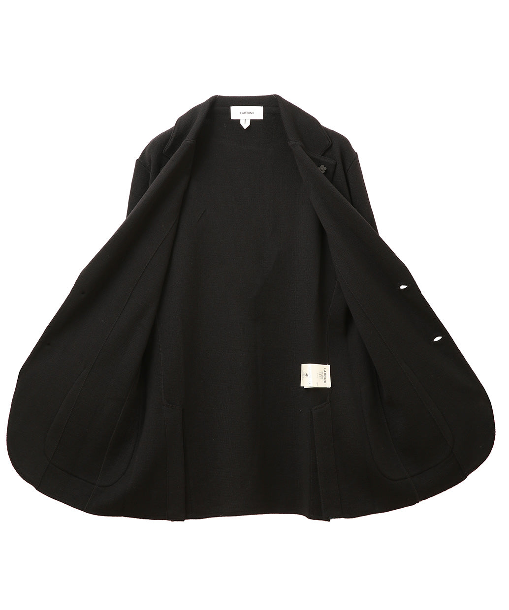 LARDINI ウール シングル ニット ジャケット