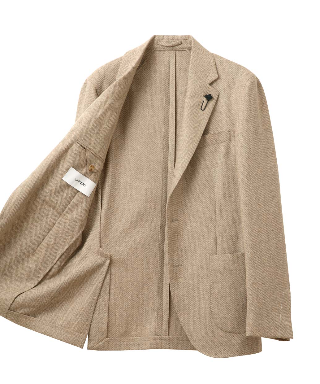 LARDINI ウール カシミヤ シングル ジャケット