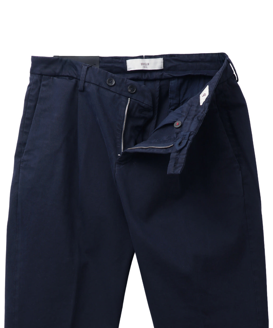 BRIGLIA 1949〈ブリリア 1949〉BG07 コットンストレッチ ワンプリーツ テーパードパンツ
