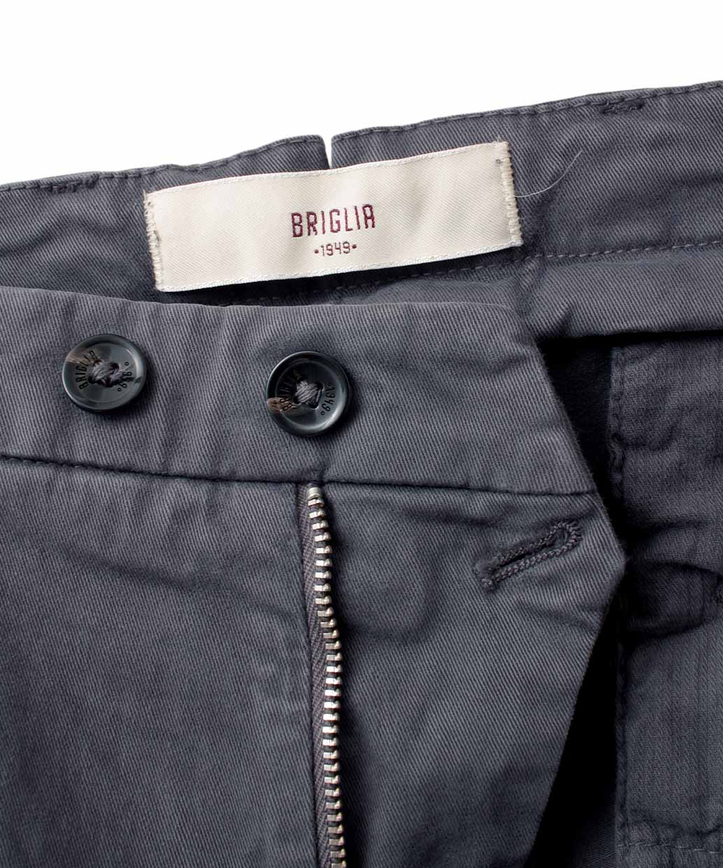 BRIGLIA 1949〈ブリリア 1949〉BG07 コットンストレッチ ワンプリーツ テーパードパンツ