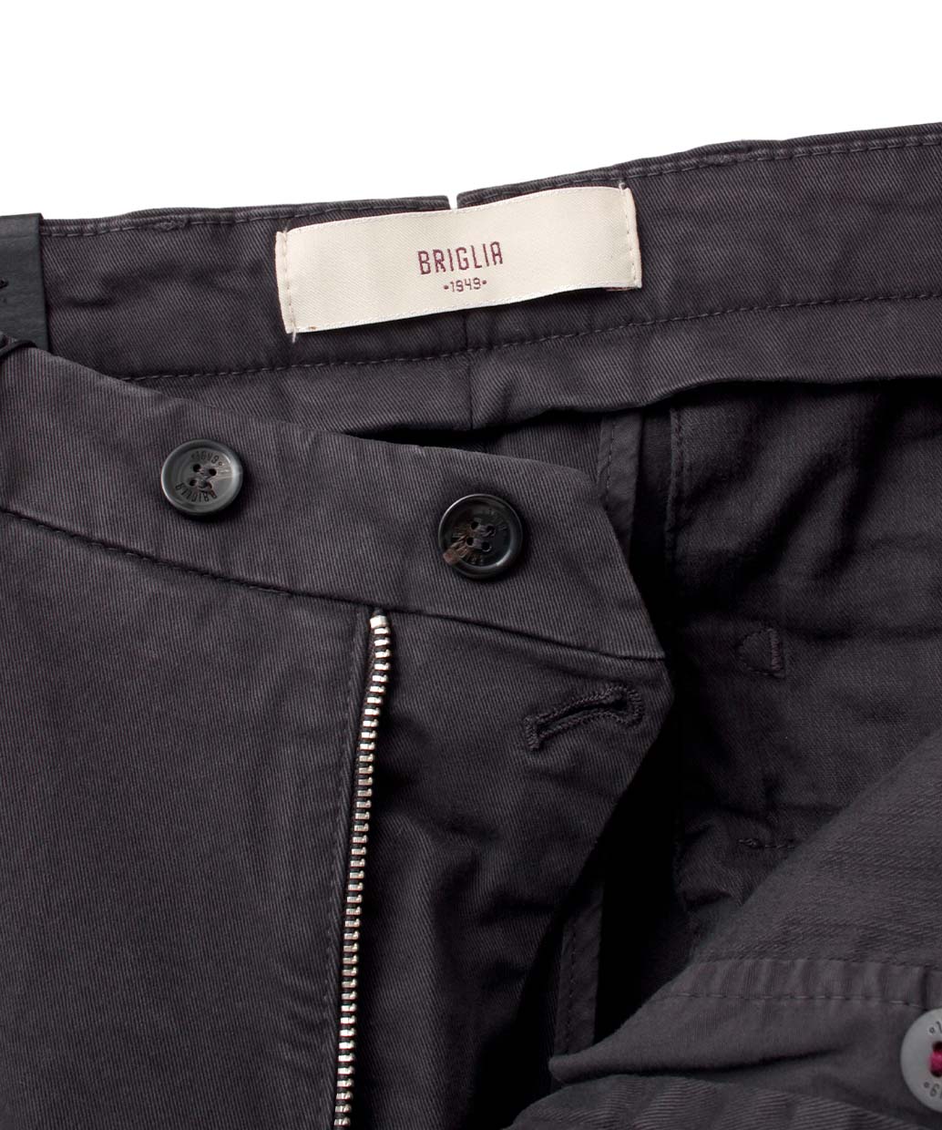 BRIGLIA 1949〈ブリリア 1949〉BG04 コットンストレッチ ノープリーツ スリムテーパードパンツ