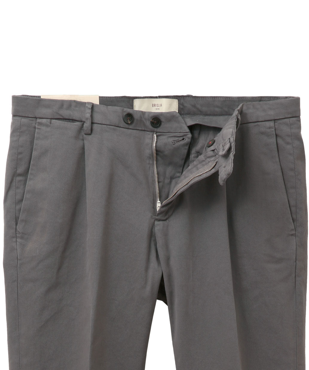 BRIGLIA 1949 BG07 コットン ストレッチ ワンプリーツ パンツ【B.R.CHANNELご紹介モデル】【干場氏モデル】