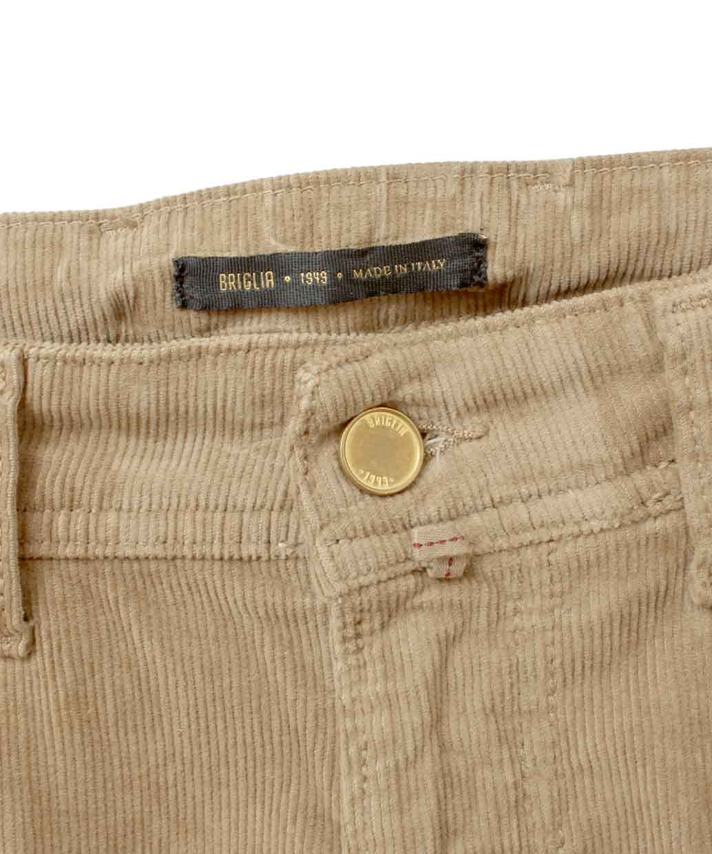 BRIGLIA 1949 RIBOT コットン コーデュロイ ストレッチ パンツ【B.R.CHANNELご紹介モデル】