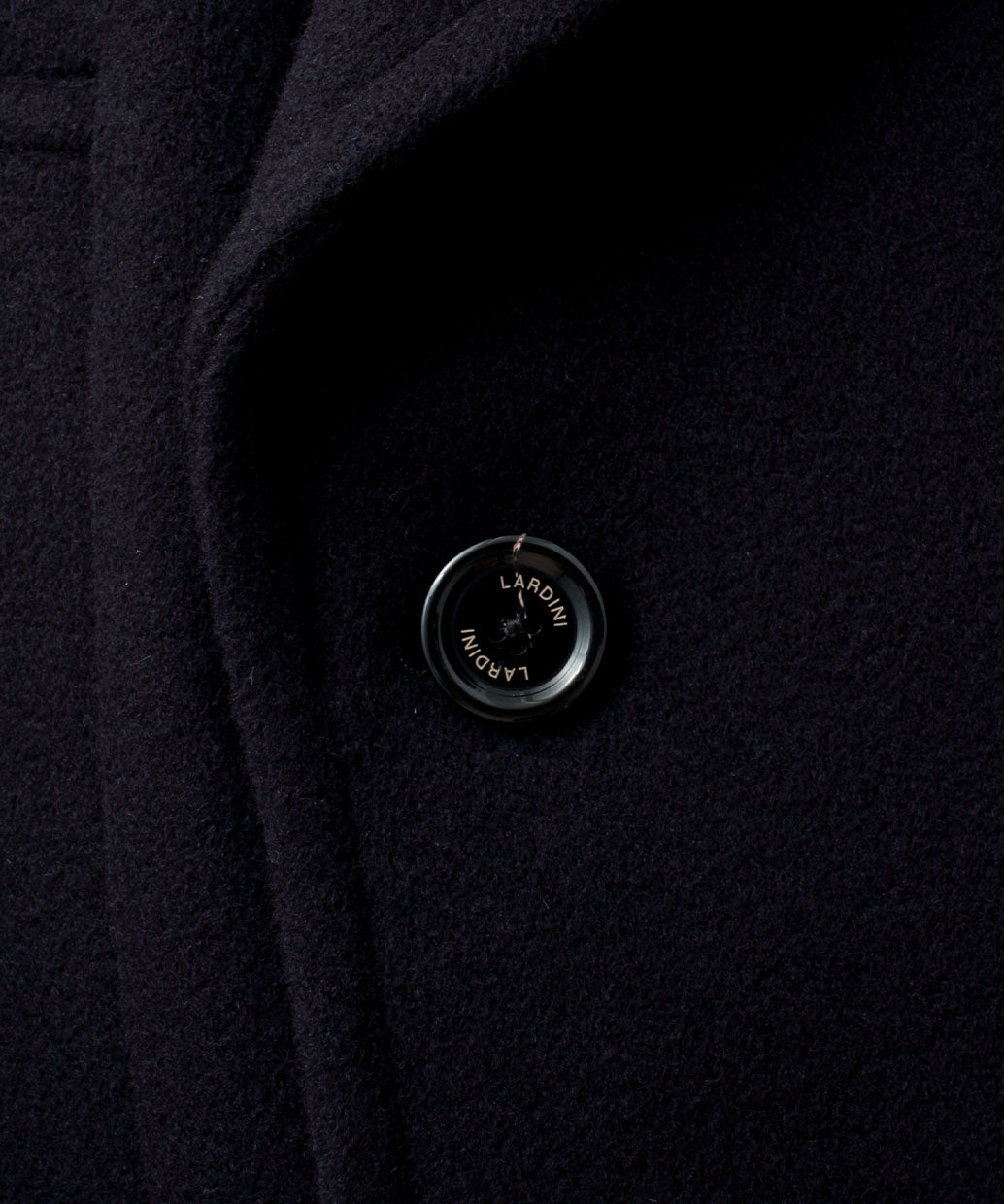 LARDINI〈ラルディーニ〉 ウールメルトン ピーコート
