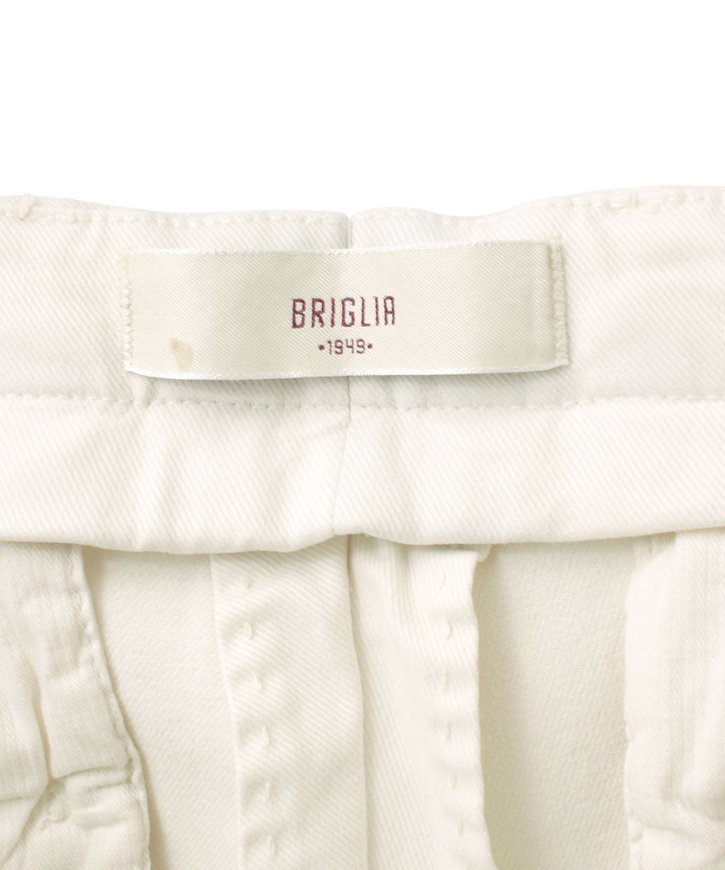 BRIGLIA 1949 NAVIGLIO コットンストレッチ ノープリーツ パンツ