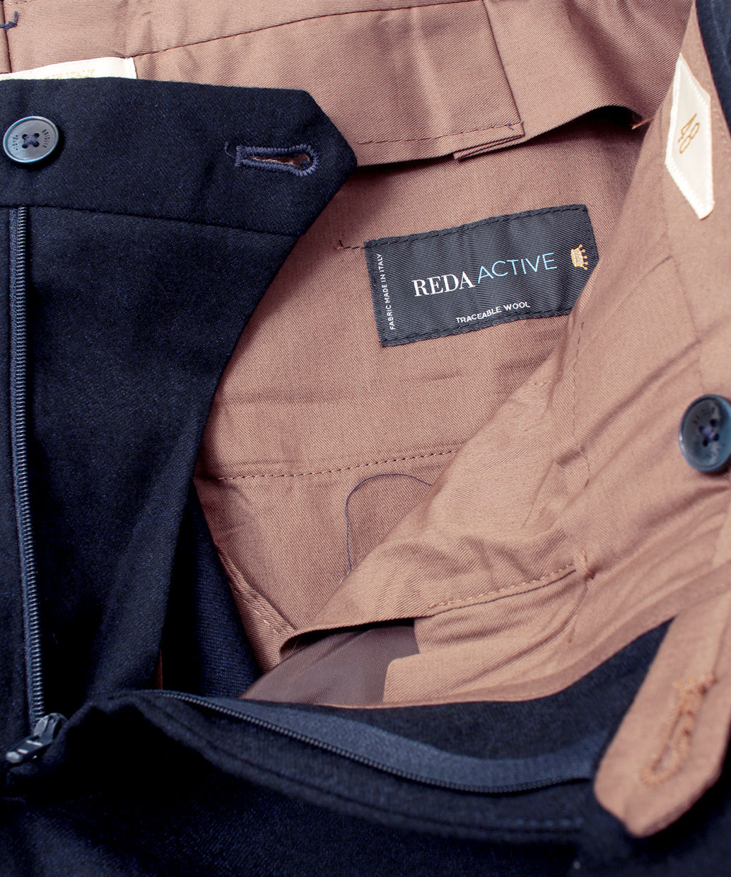 BRIGLIA 1949 NAVIGLIO REDA ACTIVE ウール ノープリーツ パンツ(Setup 可能モデル)