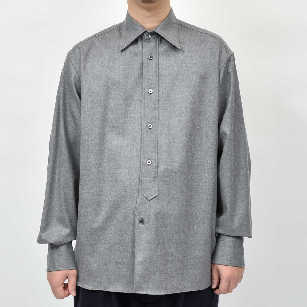 la favola(ラファーヴォラ) ウールフランネルシャツ BIG SHIRT S10 11052400146