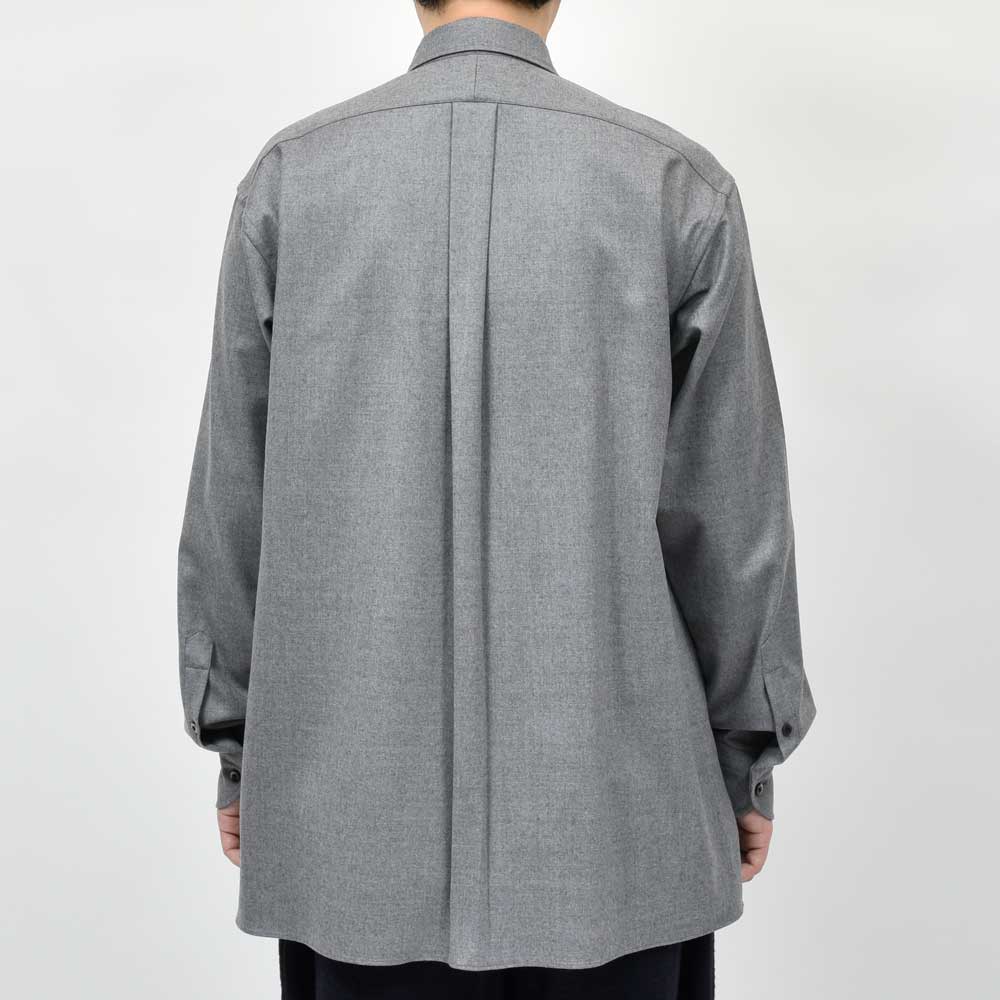 la favola(ラファーヴォラ) ウールフランネルシャツ BIG SHIRT S10 11052400146