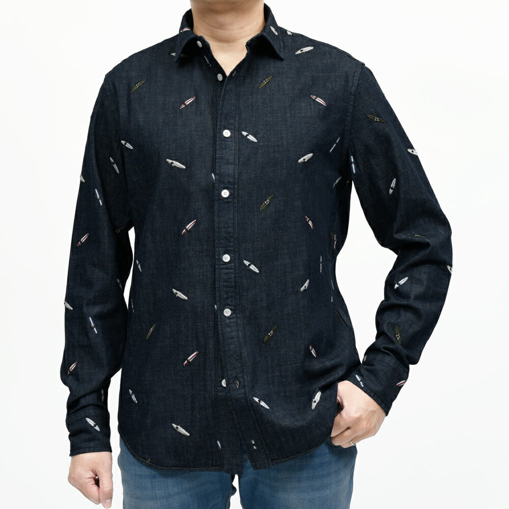 JACOB COHEN(ヤコブコーエン) Sports Collection ウォッシュドコットンデニムシャツ 226-31402 11055001052
