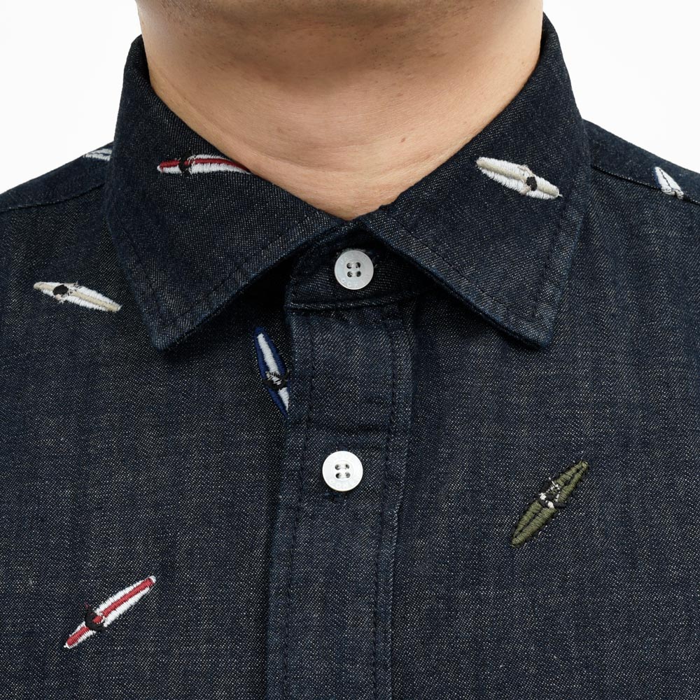JACOB COHEN(ヤコブコーエン) Sports Collection ウォッシュドコットンデニムシャツ 226-31402 11055001052