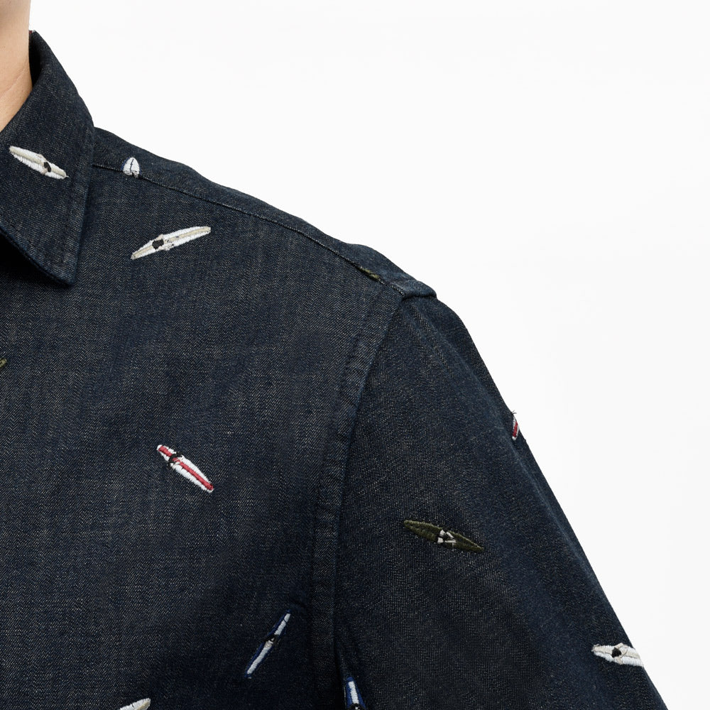 JACOB COHEN(ヤコブコーエン) Sports Collection ウォッシュドコットンデニムシャツ 226-31402 11055001052