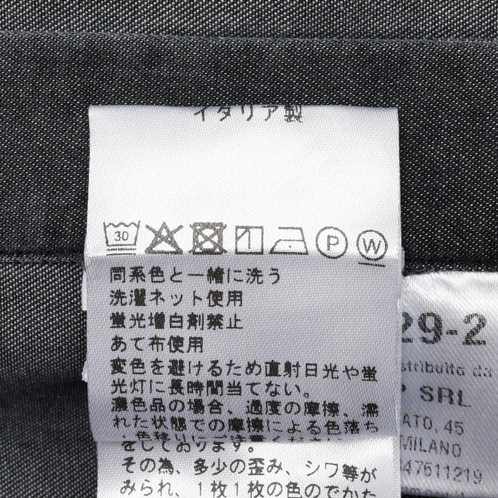 Finamore(フィナモレ) LUIGIルイジ/BALIバーリ コットンシャンブレーワイドカラーシャツ C0505D 11061021039