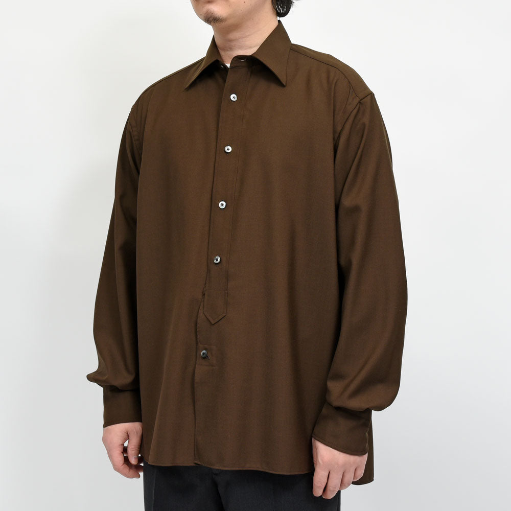 la favola(ラファーヴォラ) ウールトロピカルシャツ BIG SHIRT S10 11061400146