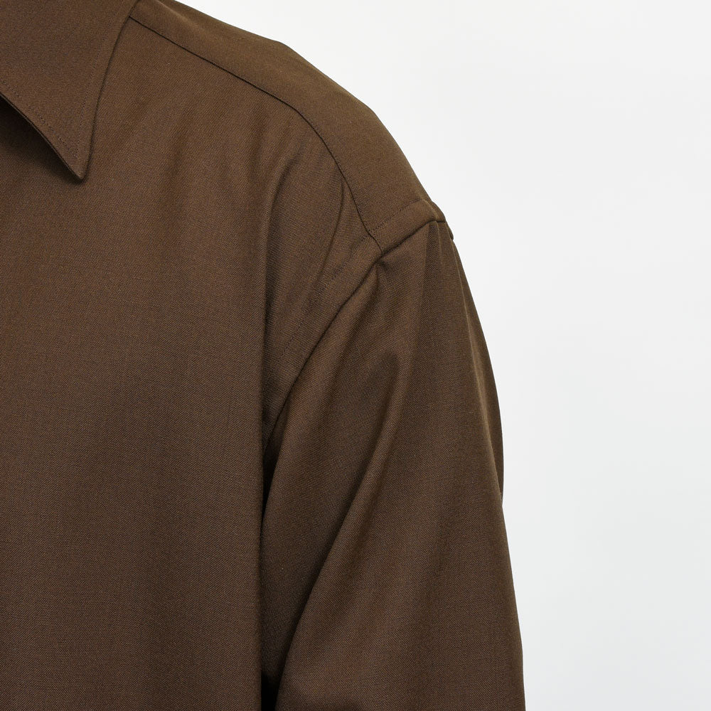 la favola(ラファーヴォラ) ウールトロピカルシャツ BIG SHIRT S10 11061400146