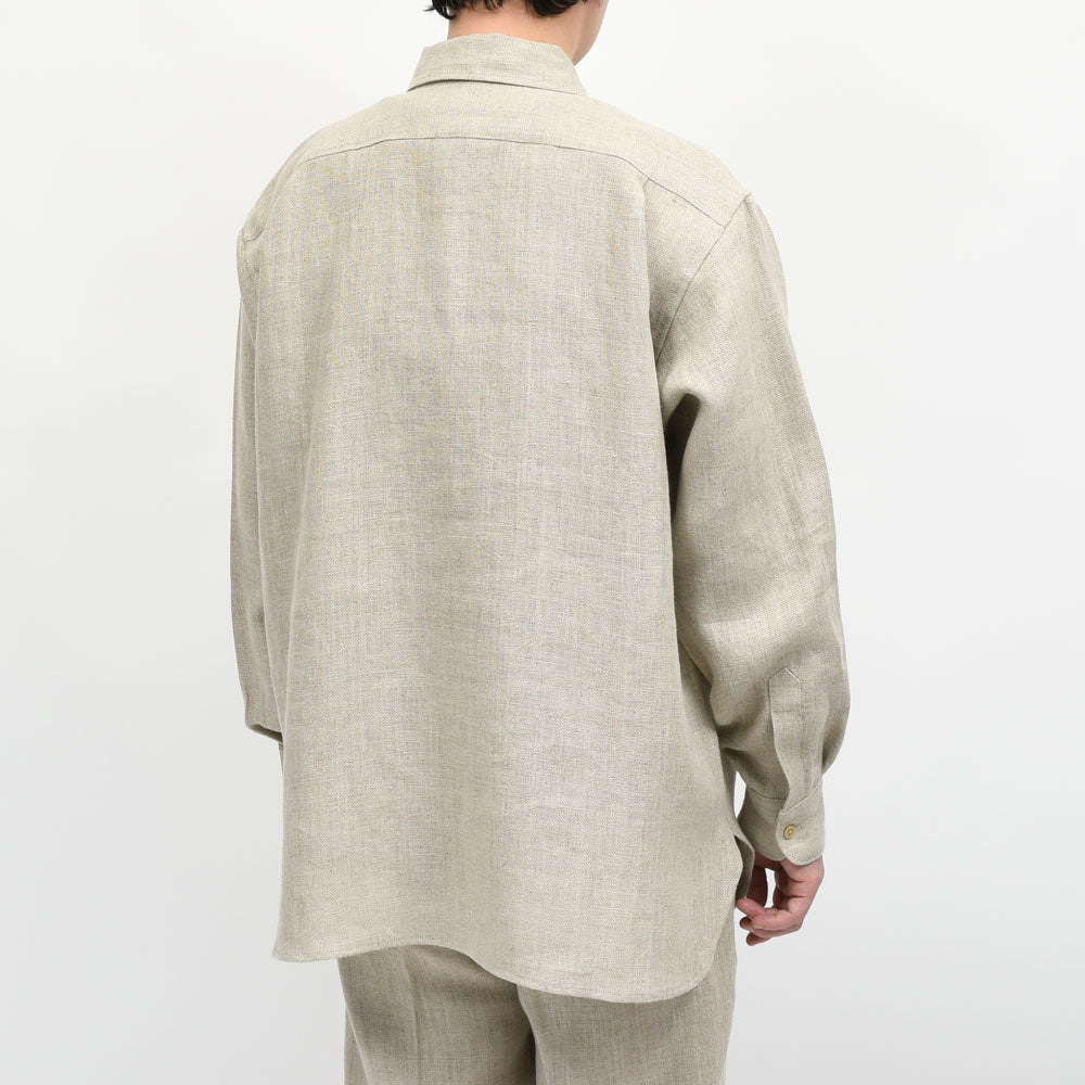 moncao(モンサオ) リネンプルオーバーシャツ M021380-LN 11061400172