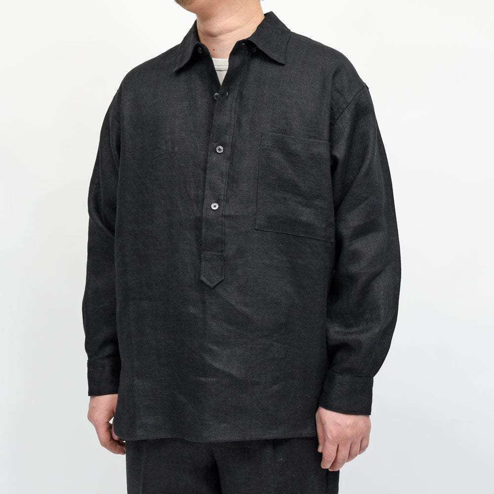 moncao(モンサオ) リネンプルオーバーシャツ M021380-LN 11061400172
