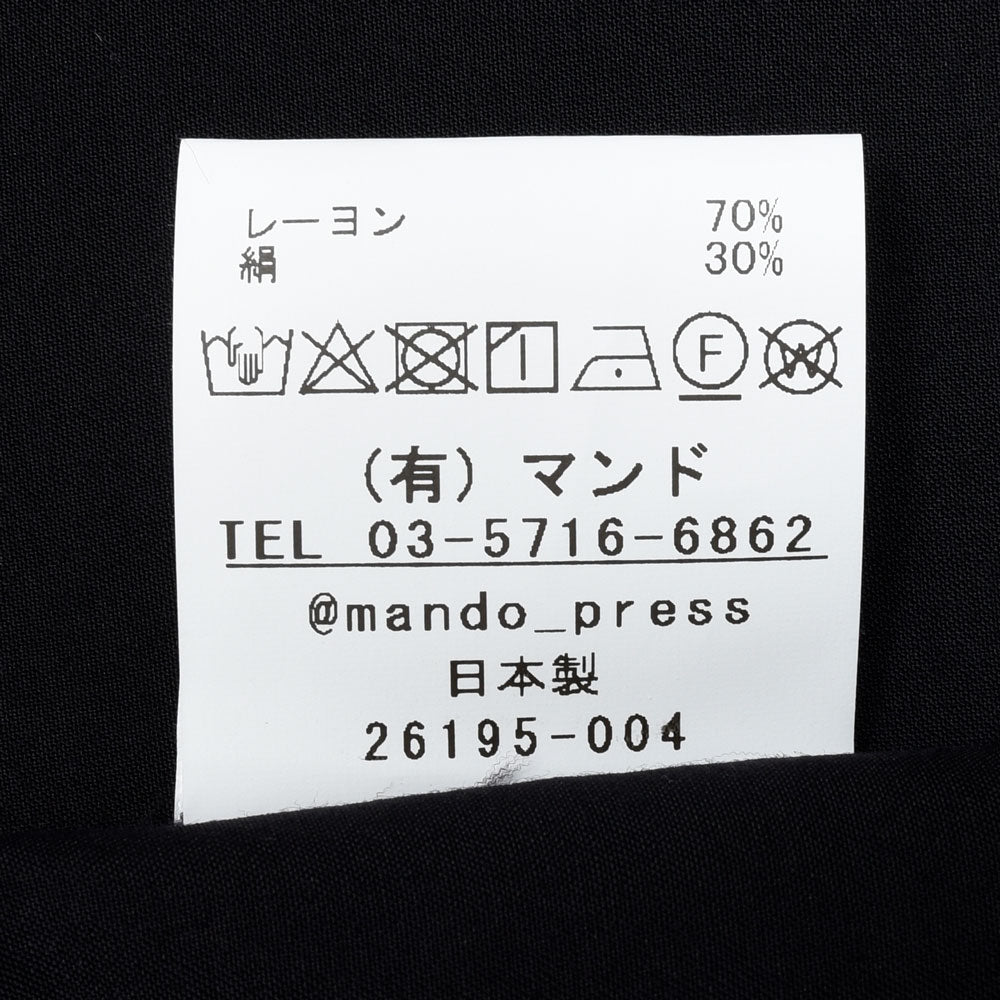 mando(マンド) レーヨンシルクシャツ 26195-004 11061401037