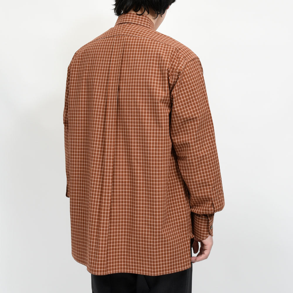 la favola(ラファーヴォラ) コットンチェックシャツ BIG SHIRT S10 11061401146