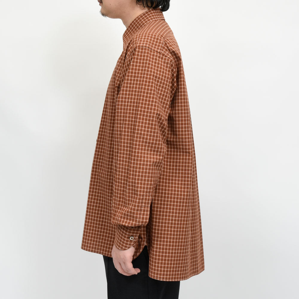 la favola(ラファーヴォラ) コットンチェックシャツ BIG SHIRT S10 11061401146
