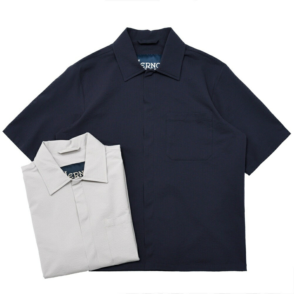 HERNO(ヘルノ) テックシアサッカーS/Sシャツ CM00012U-12684 11061600132