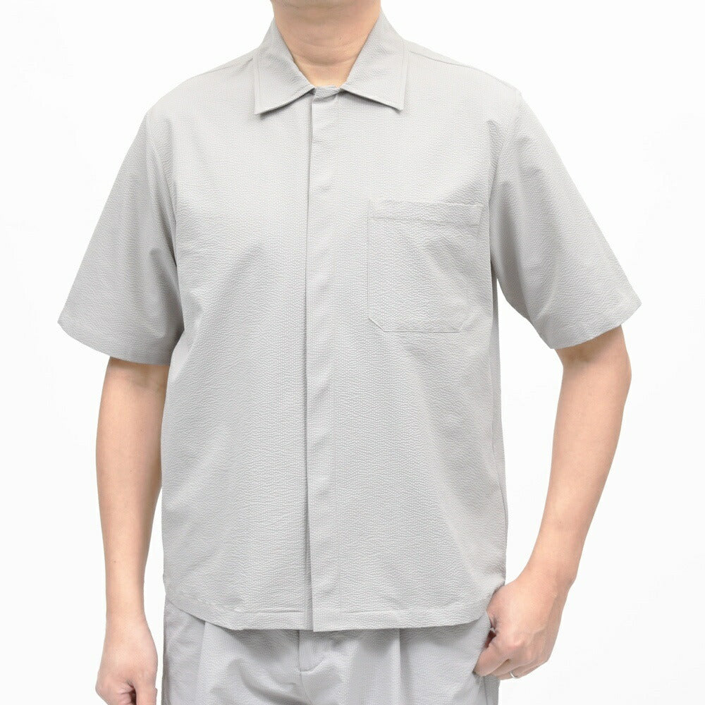 HERNO(ヘルノ) テックシアサッカーS/Sシャツ CM00012U-12684 11061600132