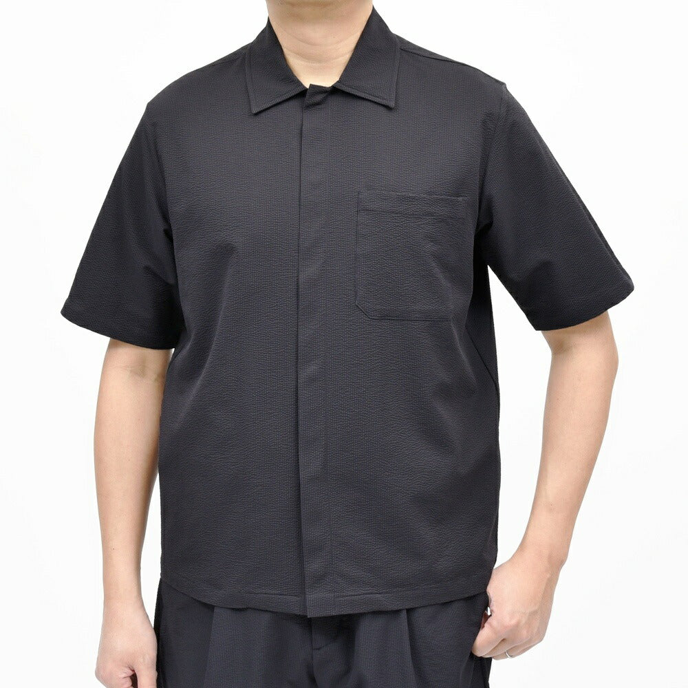 HERNO(ヘルノ) テックシアサッカーS/Sシャツ CM00012U-12684 11061600132