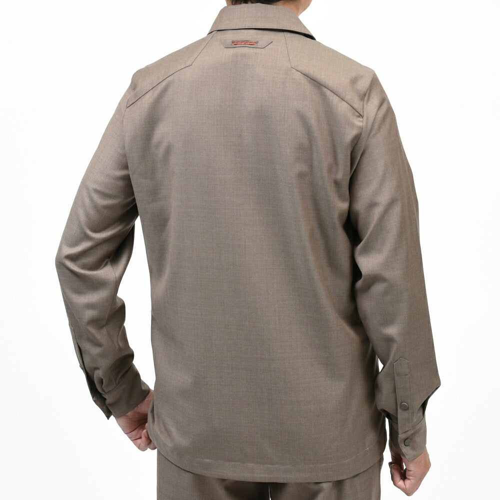 SEASE(シーズ)NEW GATE SHIRT ウールギャバジンオーバーシャツ SI039TN700 11062016039