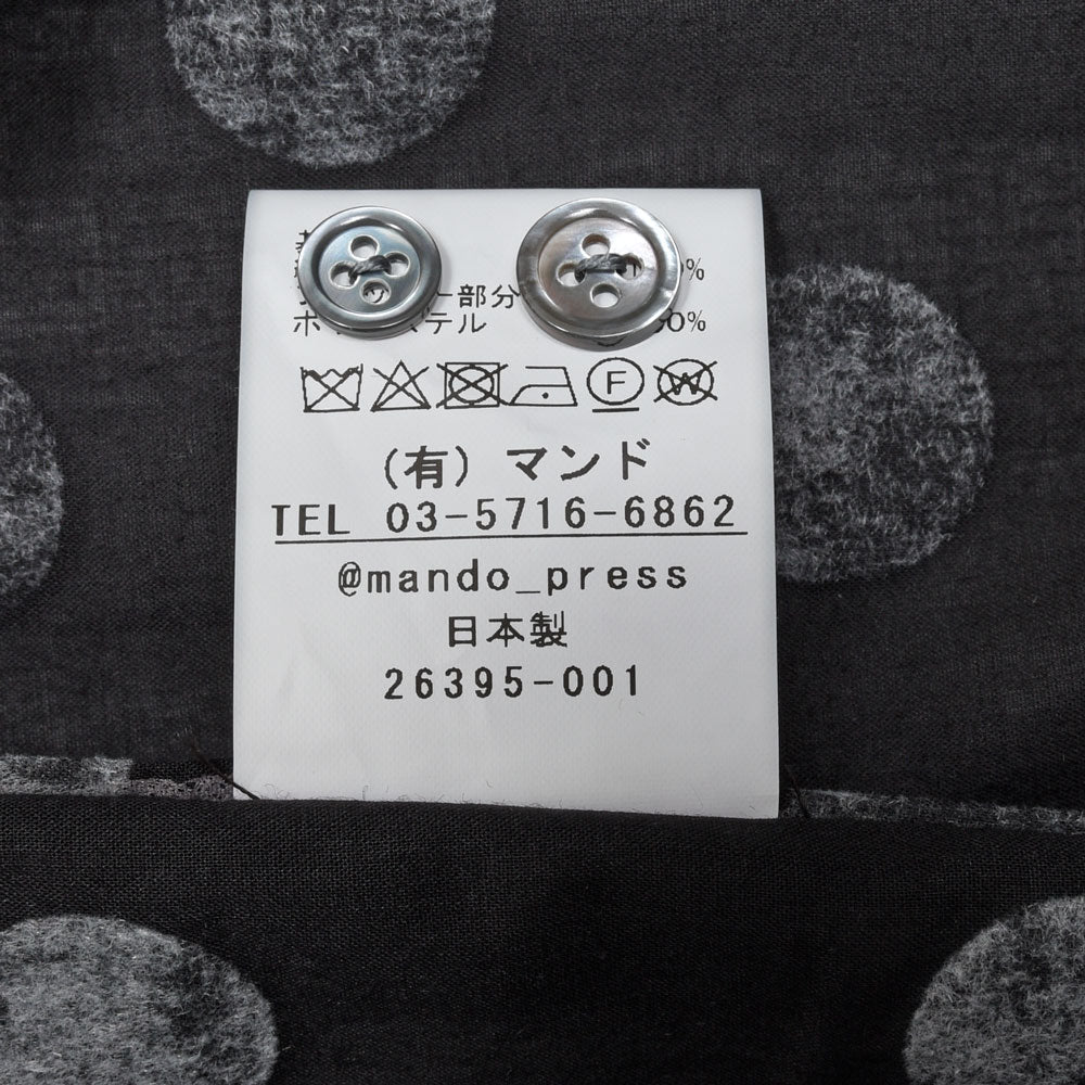 mando(マンド) コットンドットシャツ 26395-001 11062400037