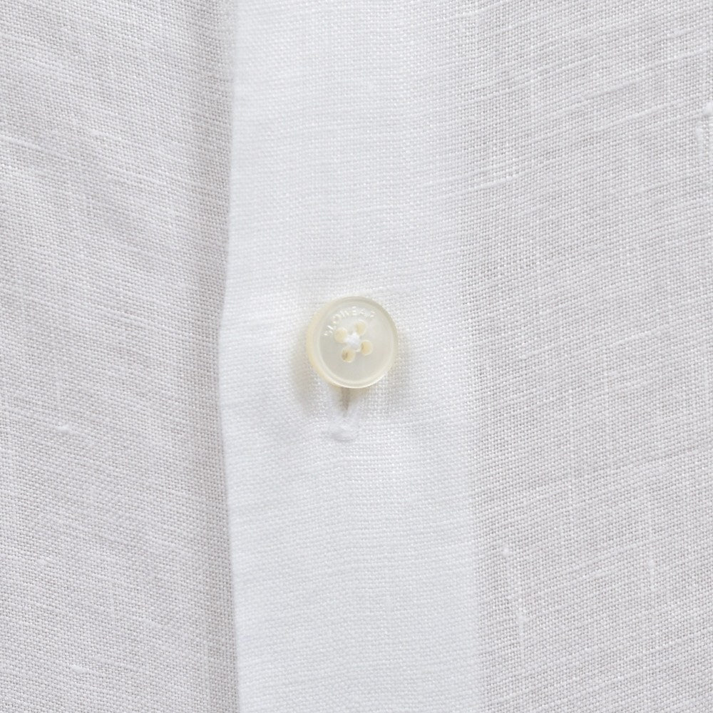 GLANSHIRT(グランシャツ) リネンソリッドセミワイドカラーシャツ 476-51402(M) 11065302052