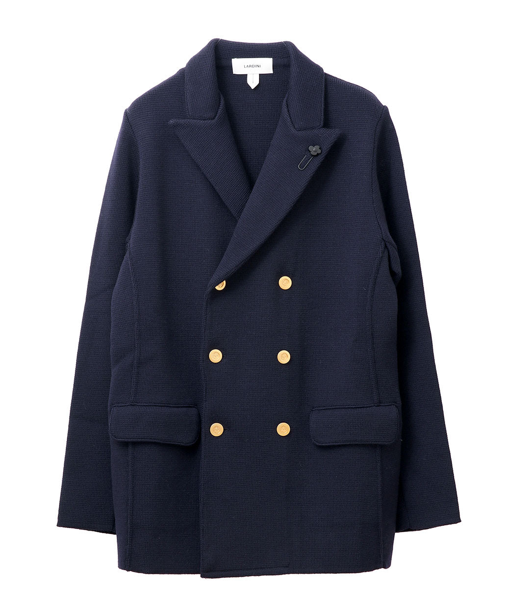 LARDINI ウールニット ダブル ジャケット