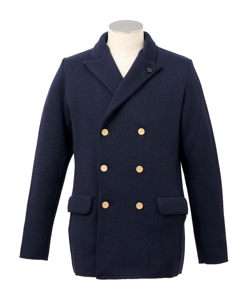 LARDINI ウールニット ダブル ジャケット