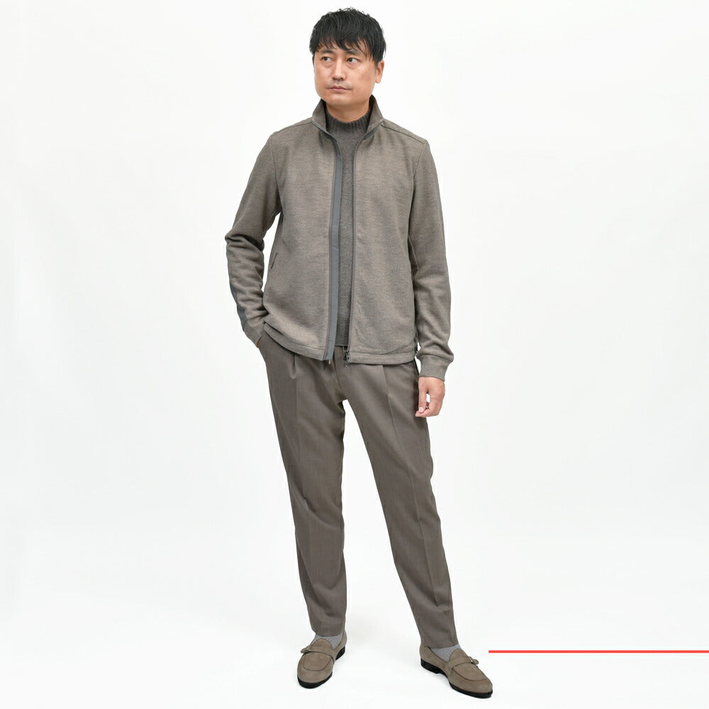 SEASE(シーズ) EXPLORER SWEATSHIRT ウールナイロンフランネルジャージスタンドカラージップブルゾン WK034TJ109 12052000039
