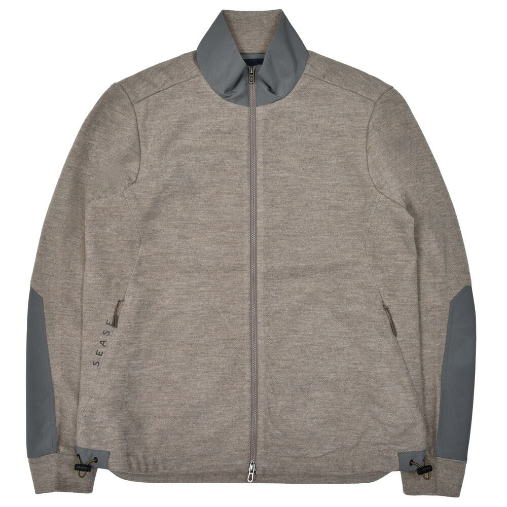 SEASE(シーズ) EXPLORER SWEATSHIRT ウールナイロンフランネルジャージスタンドカラージップブルゾン WK034TJ109 12052000039