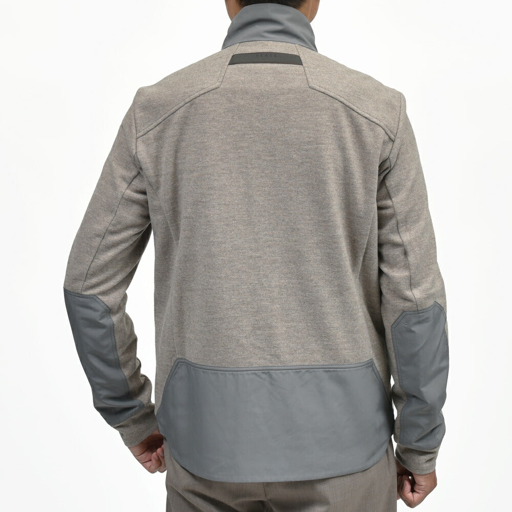 SEASE(シーズ) EXPLORER SWEATSHIRT ウールナイロンフランネルジャージスタンドカラージップブルゾン WK034TJ109 12052000039