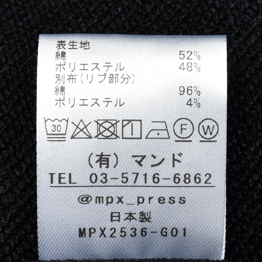 MPX mando GOLF(エムピーエックス マンド ゴルフ) guji golf別注コットンポリエステルクルーネックスウェット MPX2536-G01 12052601037