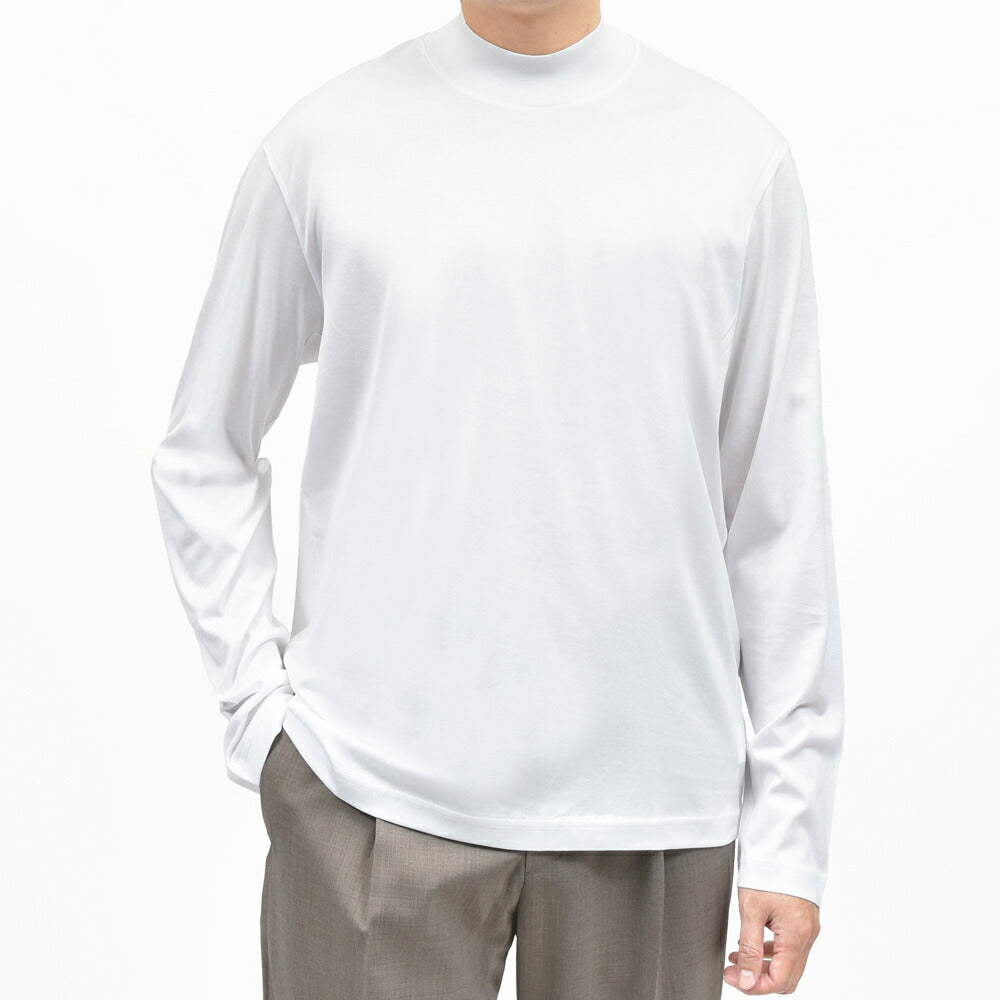 Stefan Brandt(シュテファン ブラント) コットンフライスL/Sモックネックカットソー ELI TURTLE LA SUPER 60/884-52641008 12056006065