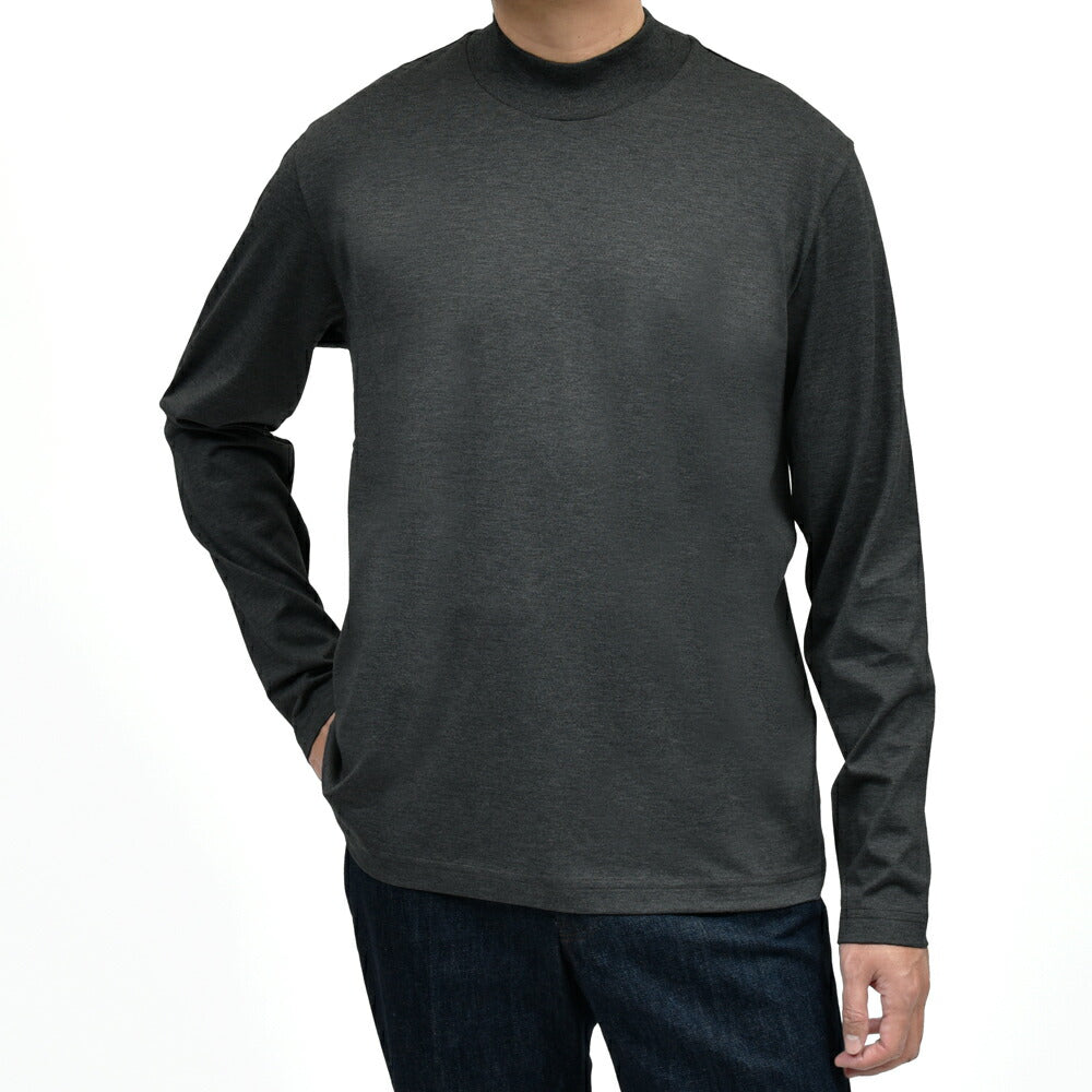 Stefan Brandt(シュテファン ブラント) コットンフライスL/Sモックネックカットソー ELI TURTLE LA SUPER 60/884-52641008 12056006065