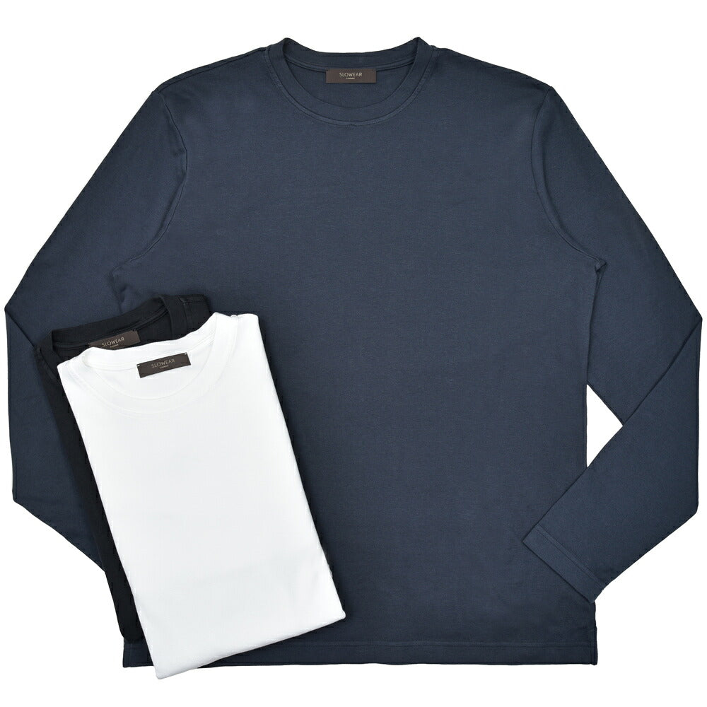 ZANONE(ザノーネ) コットンダブルジャージクルーネックカットソー T-SHIRT ML/SLIM FIT/815234/ZM338/43701(M) 12056300052