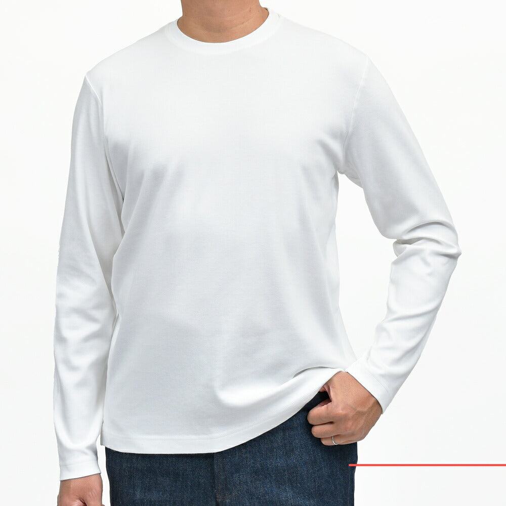 ZANONE(ザノーネ) コットンダブルジャージクルーネックカットソー T-SHIRT ML/SLIM FIT/815234/ZM338/43701(M) 12056300052