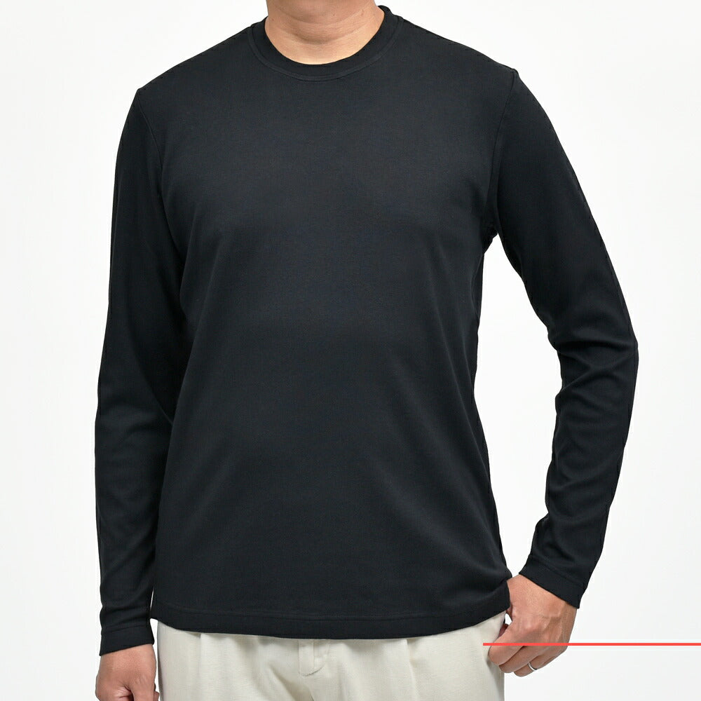 ZANONE(ザノーネ) コットンダブルジャージクルーネックカットソー T-SHIRT ML/SLIM FIT/815234/ZM338/43701(M) 12056300052