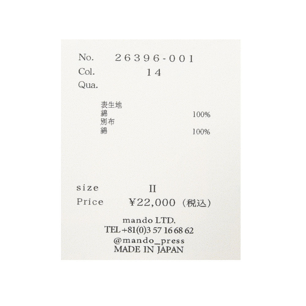 mando(マンド) ガーメントダイコットンプリントクルーネックカットソー 26396-001 12062401037