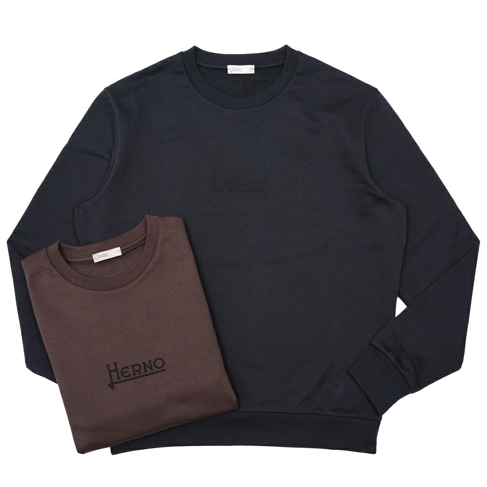 HERNO(ヘルノ) RESORTリゾート コットンクルーネックロゴスウェット JG00049UR-52113 12062600132